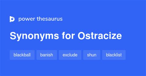 ostracized thesaurus|506 Words and Phrases for Ostracized .